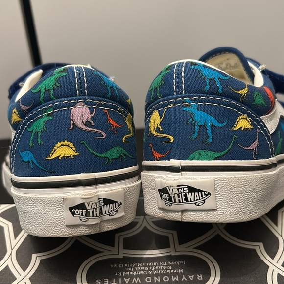 Vans Kids Dino Old School V Velcro Sneakers Size 3 - Picture 4 of 10